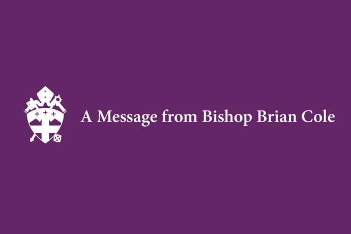 Message from Bishop Brian Cole